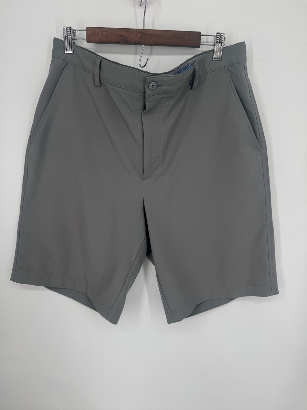 FootJoy Men's Gray Golf Performance Lightweight Flat Front Shorts Size Waist 36